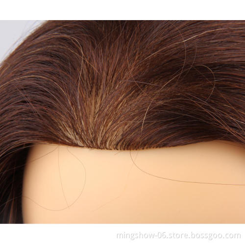 Hairdressing mannequin heads practice training head model with beard